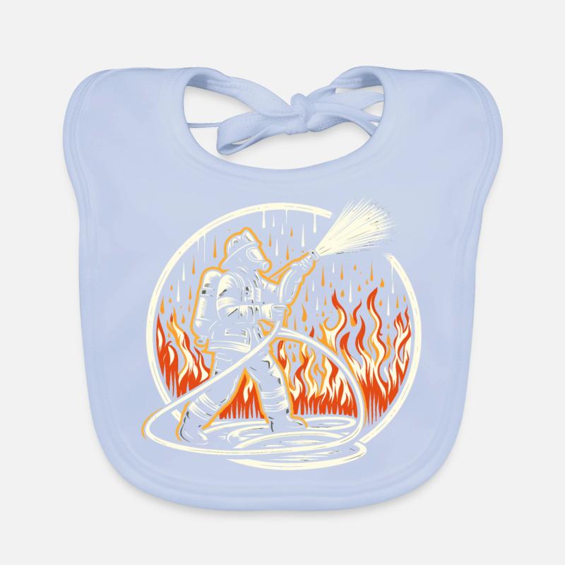 Pompier Bavoir bio Bébé