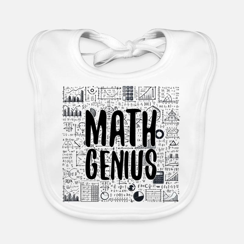 Math Genius Math Genius Math Gift Organic Baby Bibs