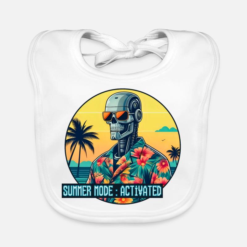 Mode été activé Bavoir bio Bébé