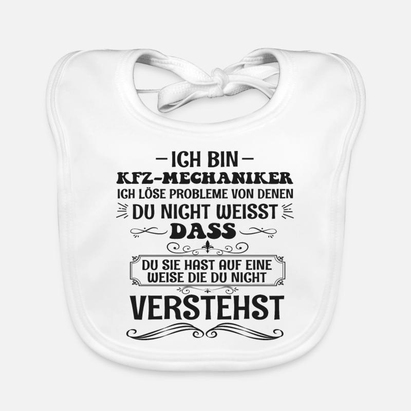 Funny Car Mechanic Profession Saying Gift Idea Organic Baby Bibs