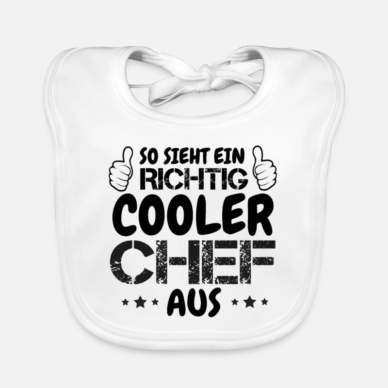 So Sieht Ein Richtig Ein Richtig Cool Chef Aus Baby Bio-Lätzchen