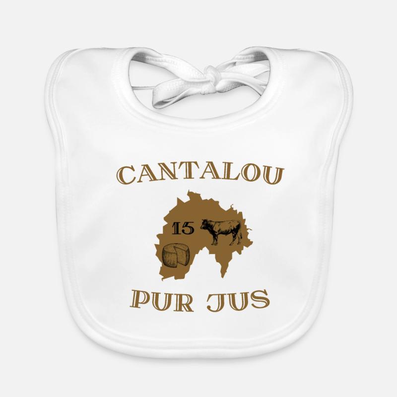 Cantalou pur jus - Bavoir bio Bébé - blanc