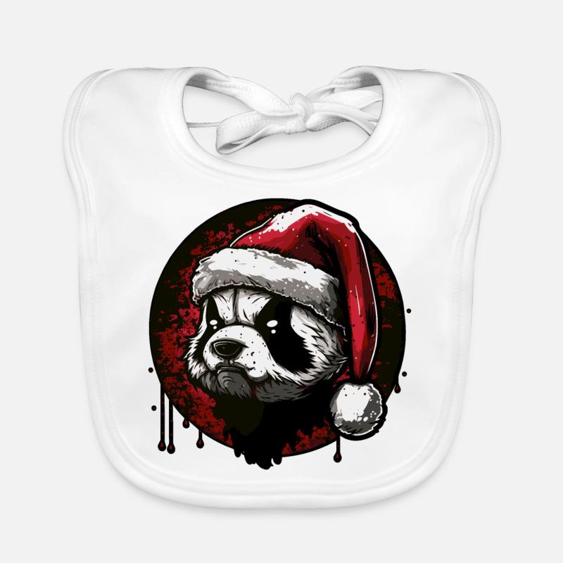 Panda de Noël Bavoir bio Bébé