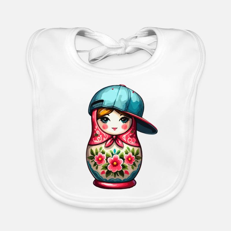 Matryoshka Cool Cap Gift Organic Baby Bibs