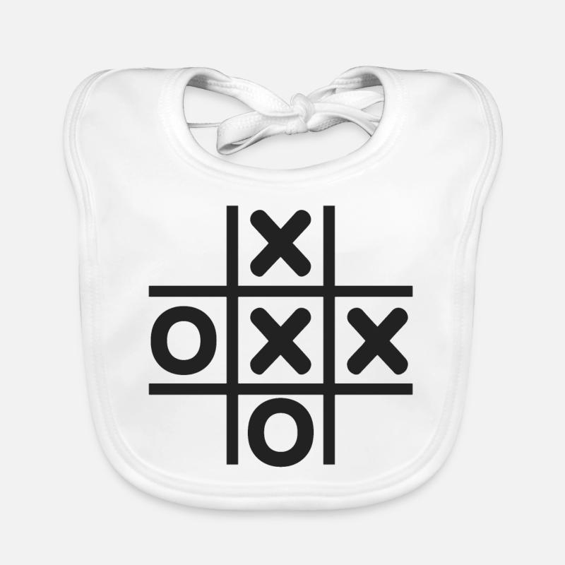 TIC TAC TOE Field Retro Bavoir bio Bébé