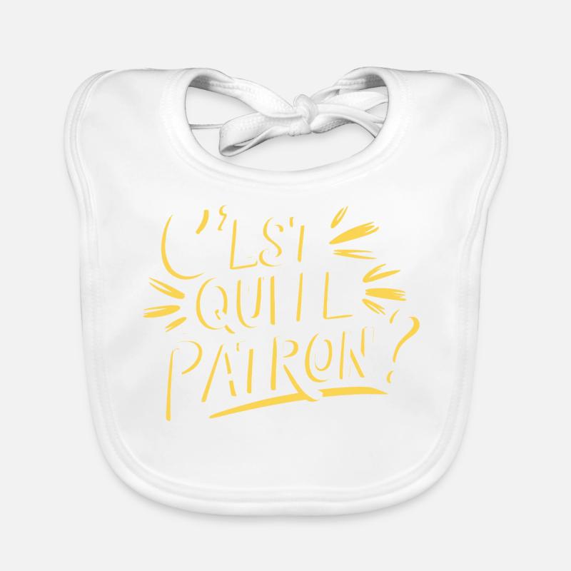 C'est qui le patron ? Bavoir bio Bébé
