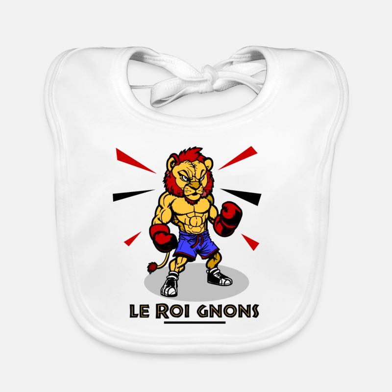 LE ROI GNONS ! (boxe) Bavoir bio Bébé
