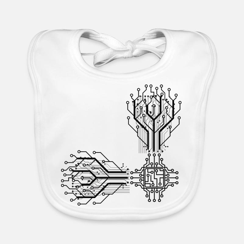 electrician electrical electronics occupation voltage CPU Organic Baby Bibs