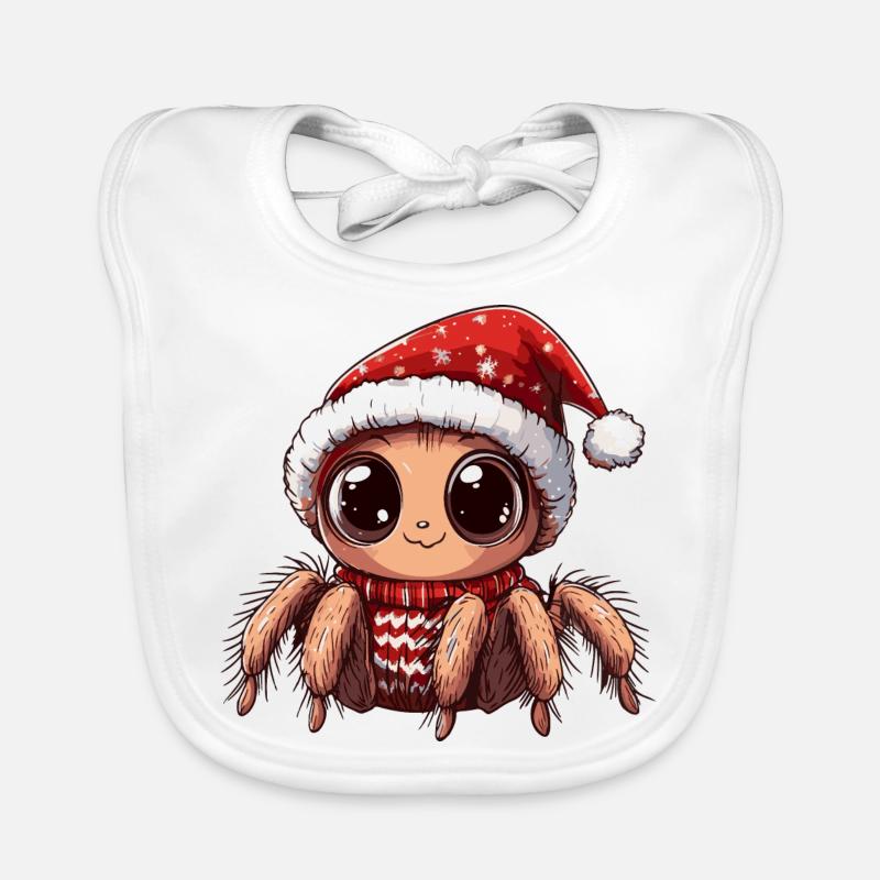 Araignée de Noël Tarentule Bavoir bio Bébé