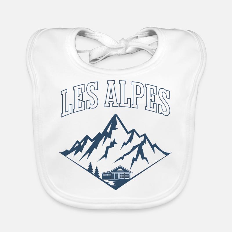 Les Alpes Bavoir bio Bébé