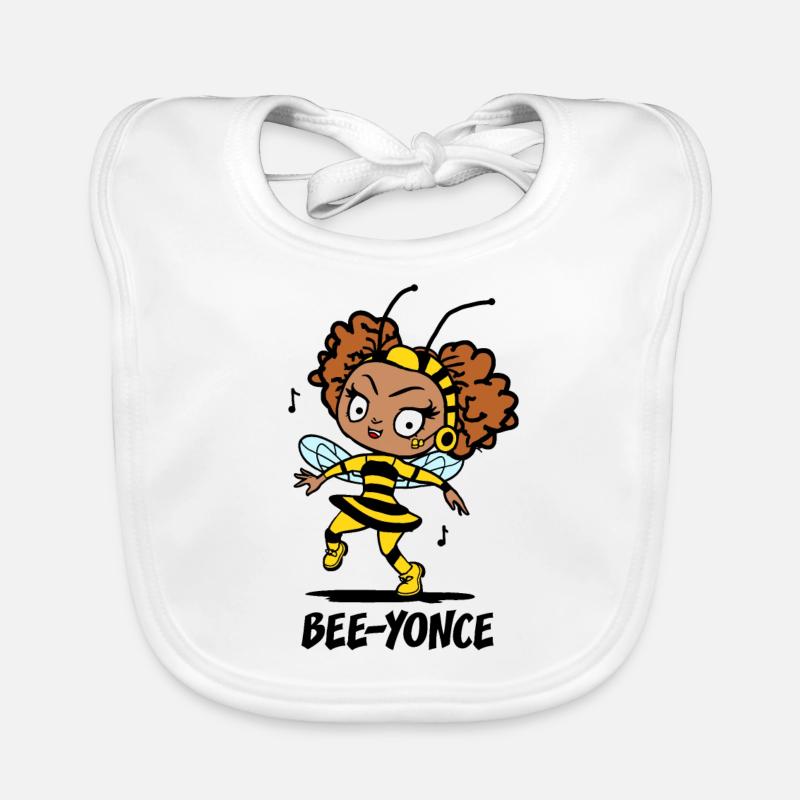 BEE-YONCE ! (chanteuse, abeille) Bavoir bio Bébé