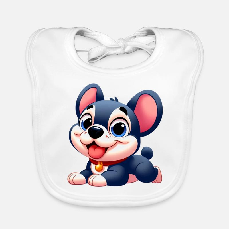 bouledogue français 7 Bavoir bio Bébé