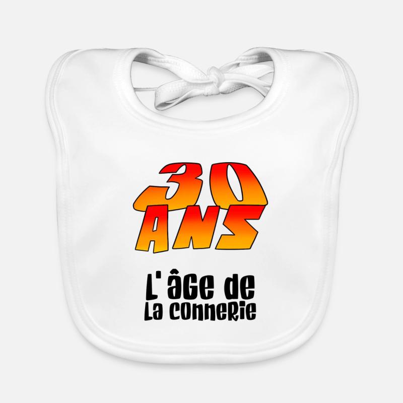 30 years, anniversary Organic Baby Bibs