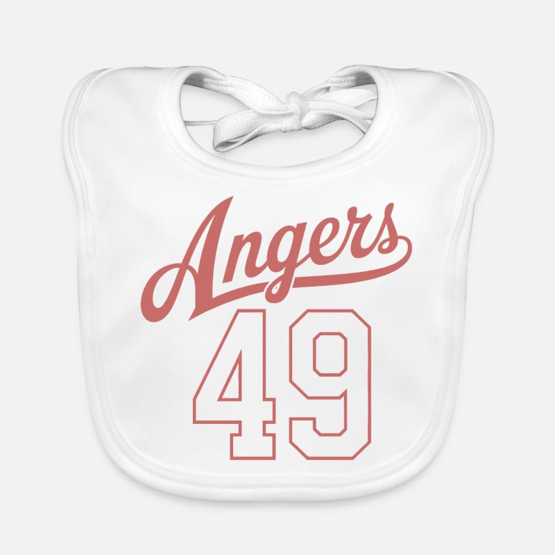Angers 49 - Bavoir bio Bébé - blanc