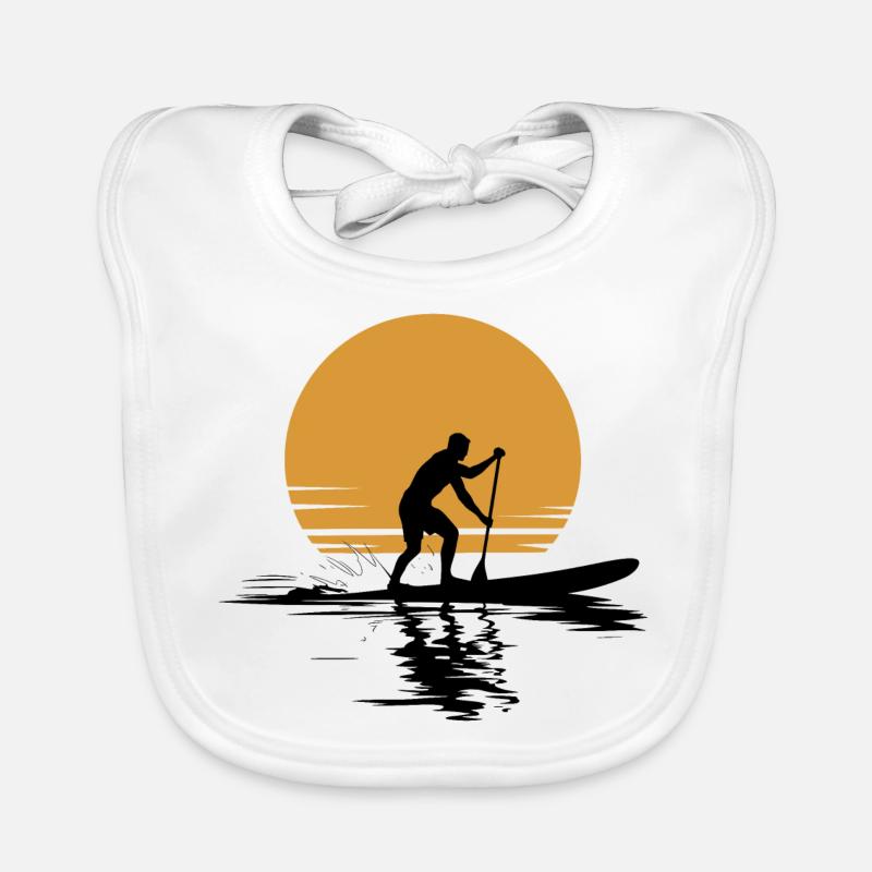 Vacances loisirs Stand Up Paddle Bavoir bio Bébé
