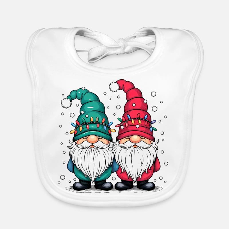 Gnom Gnome Weihnachten Weihnachtspullover Wichtel Baby Bio-Lätzchen