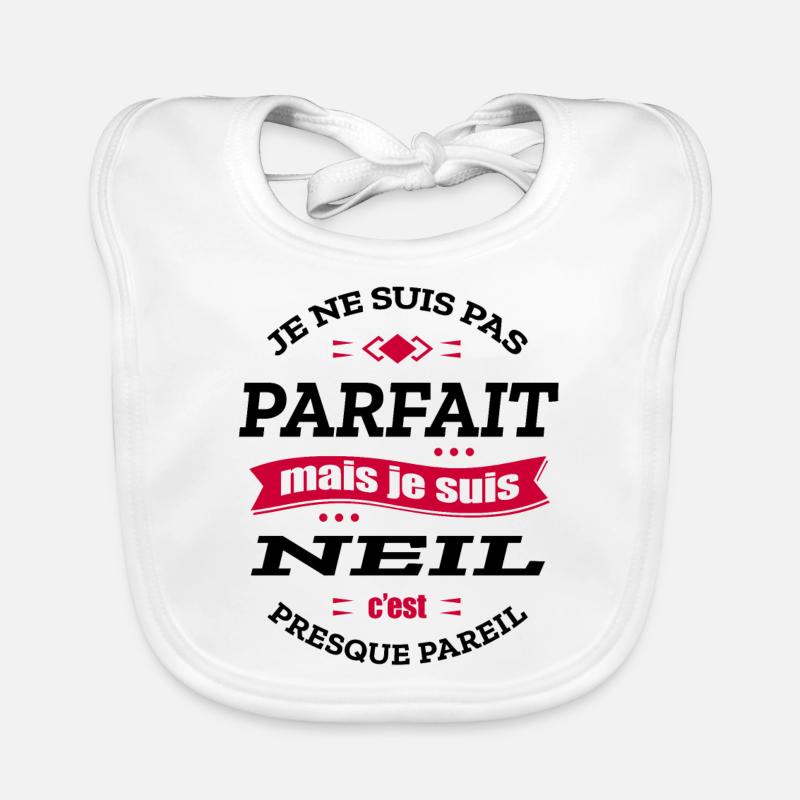 NEIL PARFAIT - PRENOM NEIL Bavoir bio Bébé
