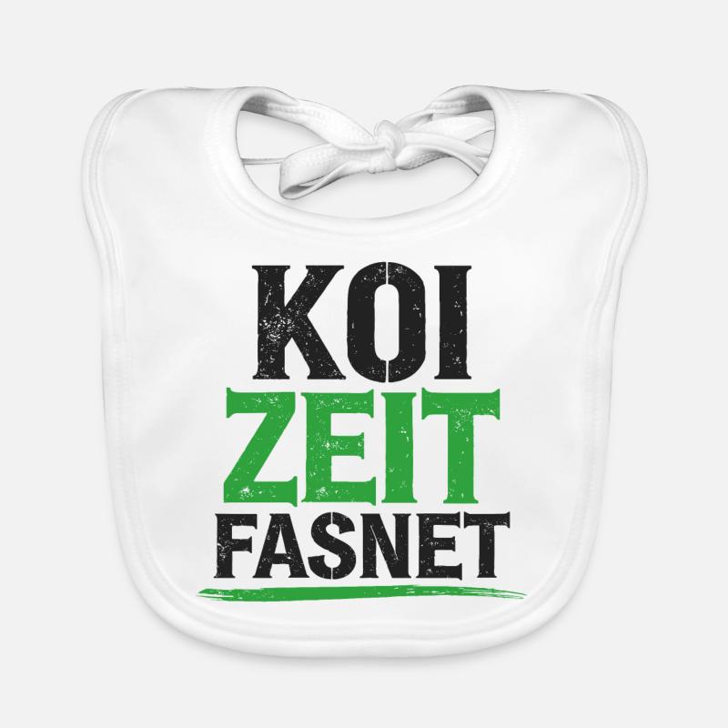 Koi Zeit Fasnet - Carnival Carnival Organic Baby Bibs