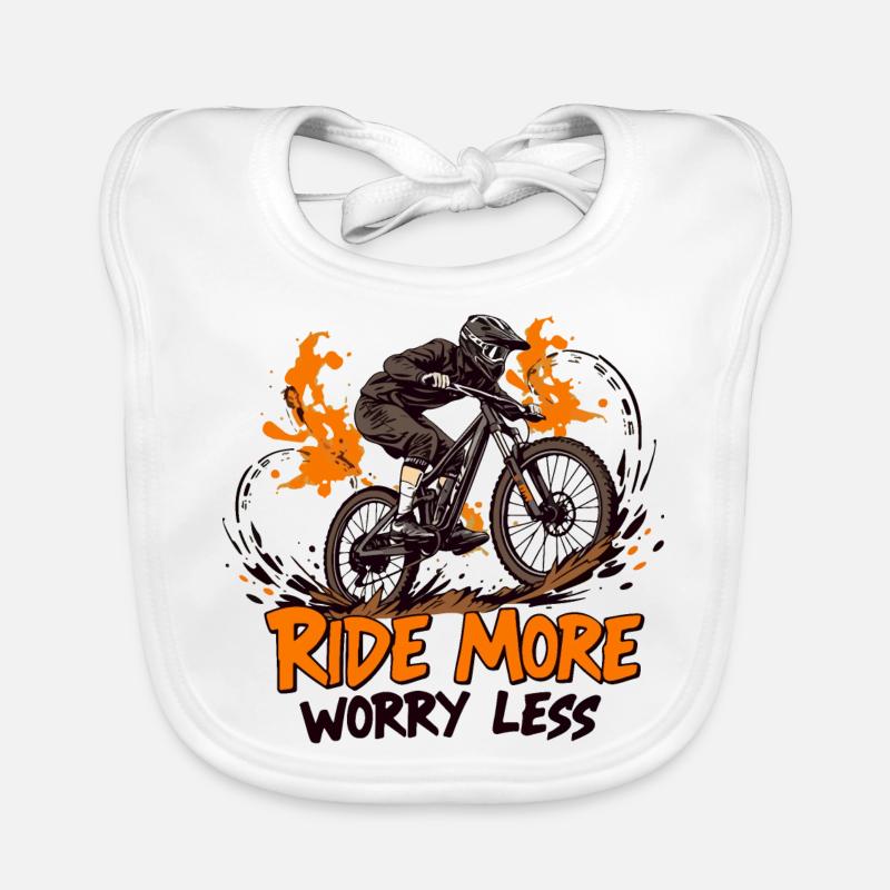 Cadeau VTT avec Ride More, Worry Less Bavoir bio Bébé