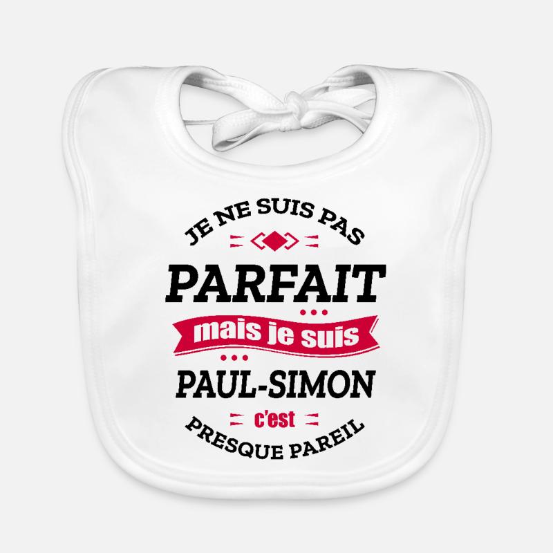 PAUL-SIMON PARFAIT - PRENOM PAUL-SIMON Bavoir bio Bébé
