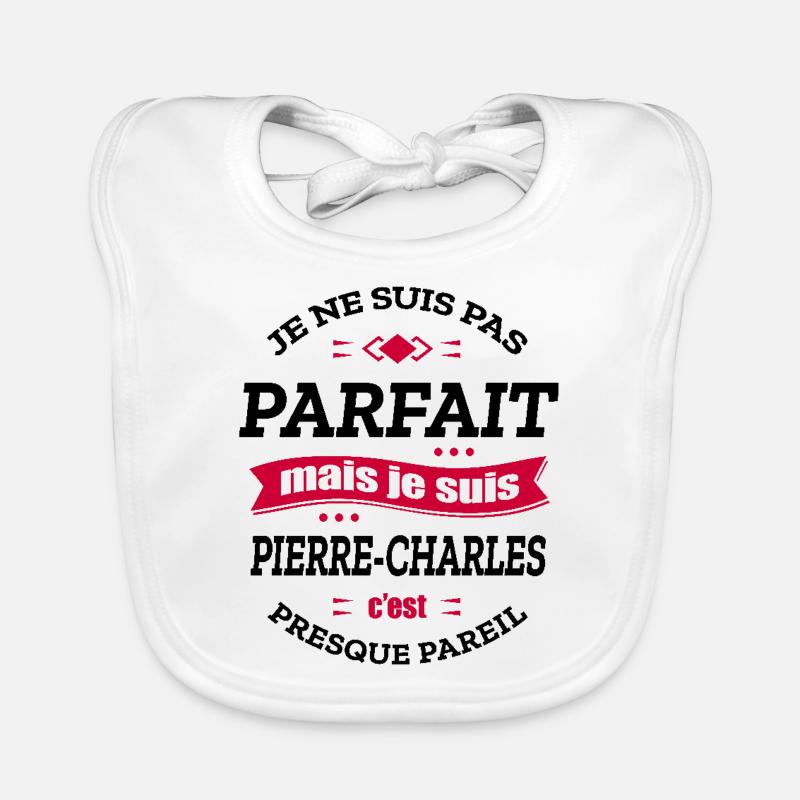 PIERRE-CHARLES PARFAIT - PRENOM PIERRE-CHARLES Bavoir bio Bébé