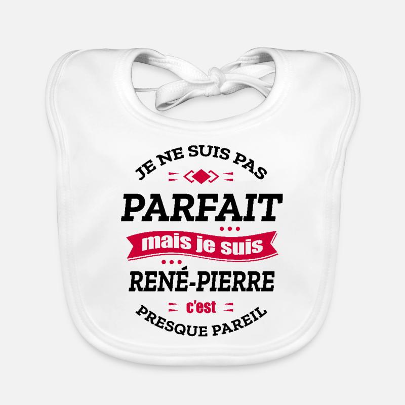 RENÉ-PIERRE PARFAIT - PRENOM RENÉ-PIERRE Bavoir bio Bébé