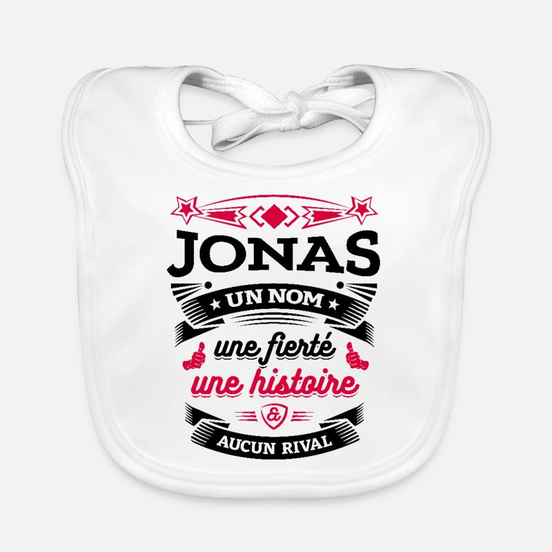 JONAS UN NOM UNE FIERTÉ AUCUN RIVAL Bavoir bio Bébé