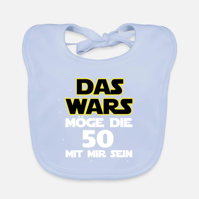 Das wars - Möge die 50 mit mir sein Baby Bio-Lätzchen
