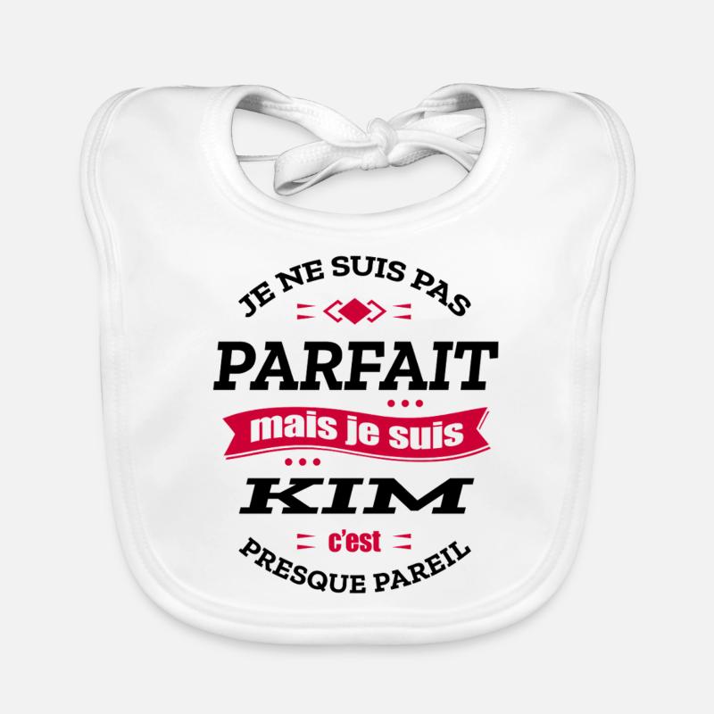 KIM PARFAIT - PRENOM KIM Bavoir bio Bébé