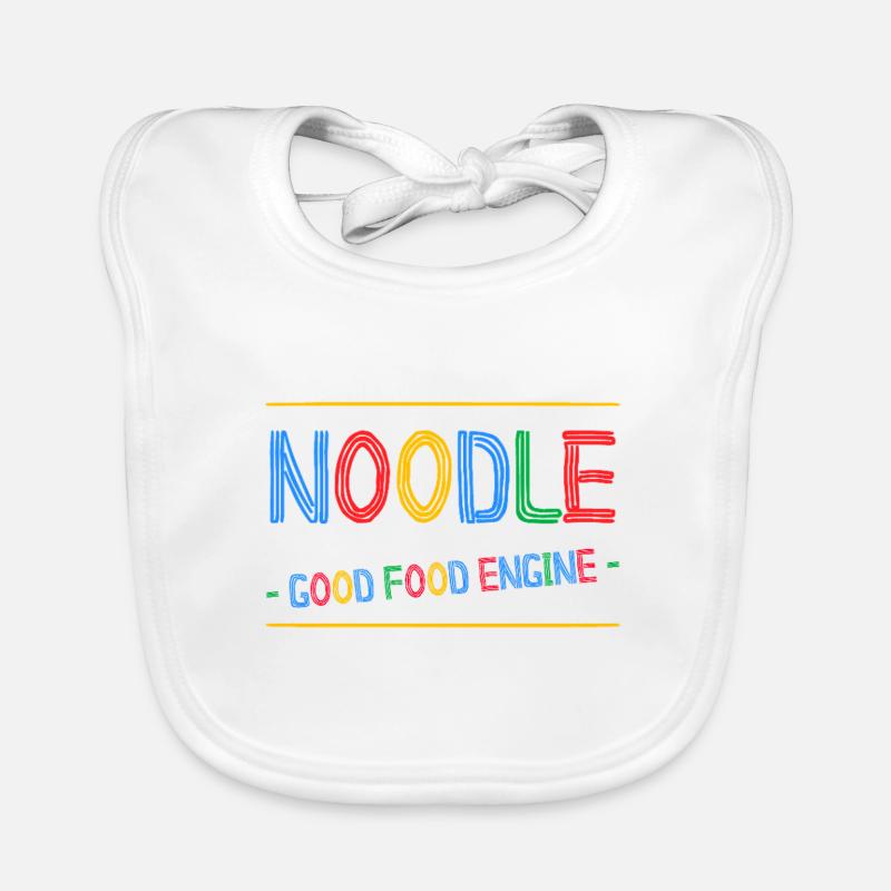 NOODLE, GOOD FOOD ENGINE ! (cuisine) Bavoir bio Bébé