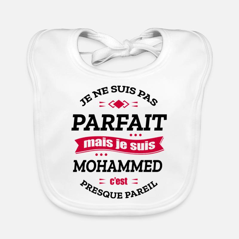 MOHAMMED PARFAIT - PRENOM MOHAMMED Bavoir bio Bébé