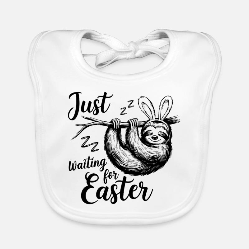 Just Waiting For Easter Baby Bio-Lätzchen