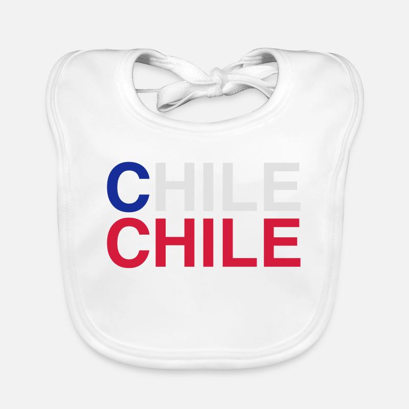 Drapeau du Chili Bavoir bio Bébé