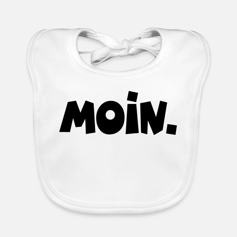 Moin. - Baby Bio-Lätzchen - Weiß