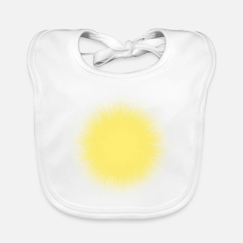 SUN - Bavoir bio Bébé - blanc