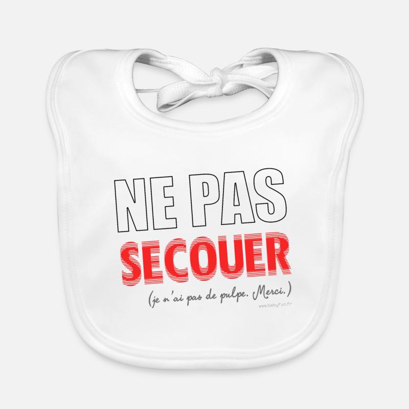 Ne pas secouer Bavoir bio Bébé