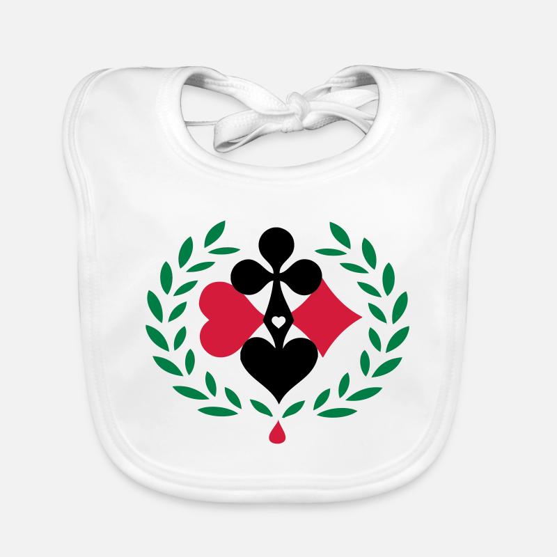 Poker Game Lucky Organic Baby Bibs