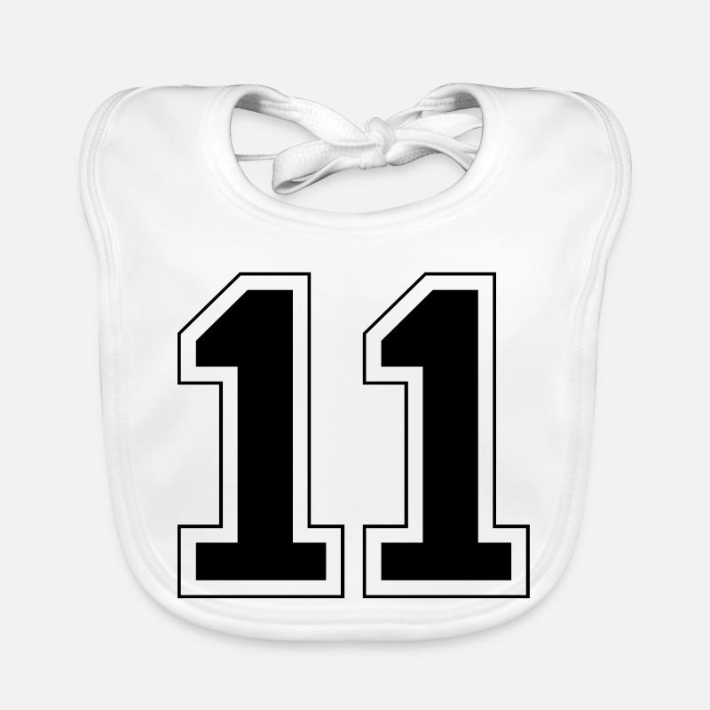 11 - Bavoir bio Bébé - blanc