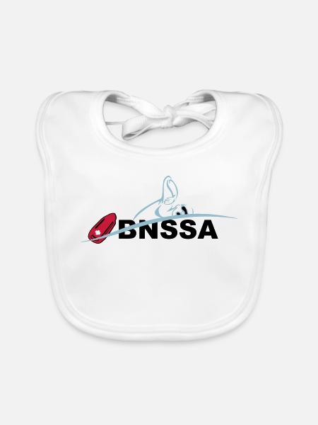 BNSSA sauvetage aquatique - Bavoir bio Bébé - blanc