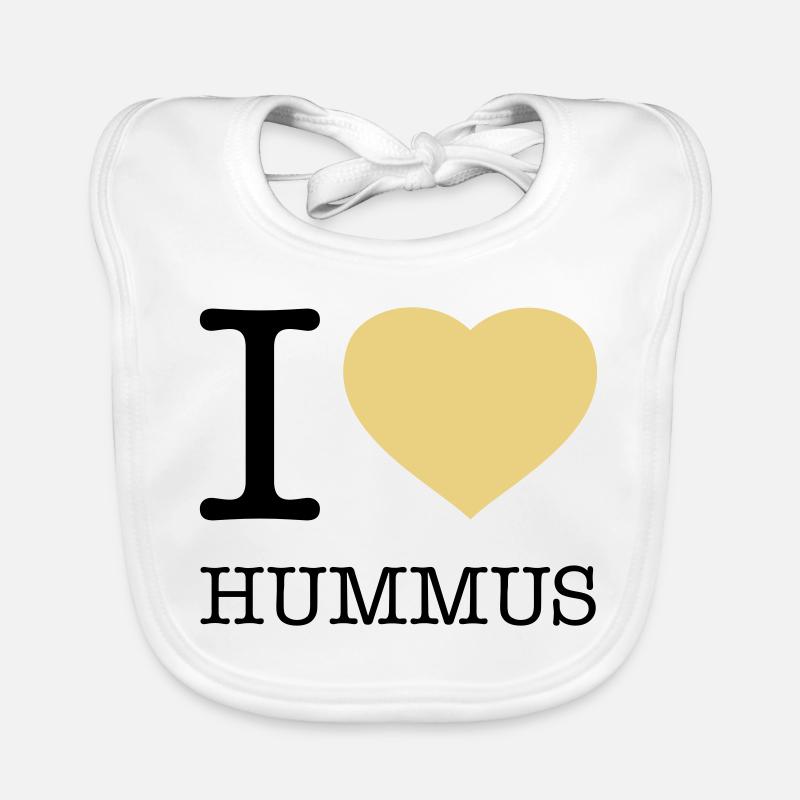 I LOVE HUMMUS Baby Bio-Lätzchen