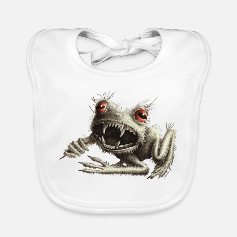 Werfrosch - Frog with toothpick Organic Baby Bibs