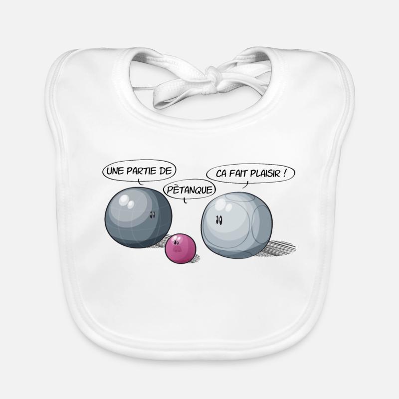 Ein Boule - Baby Bio-Lätzchen - Weiß