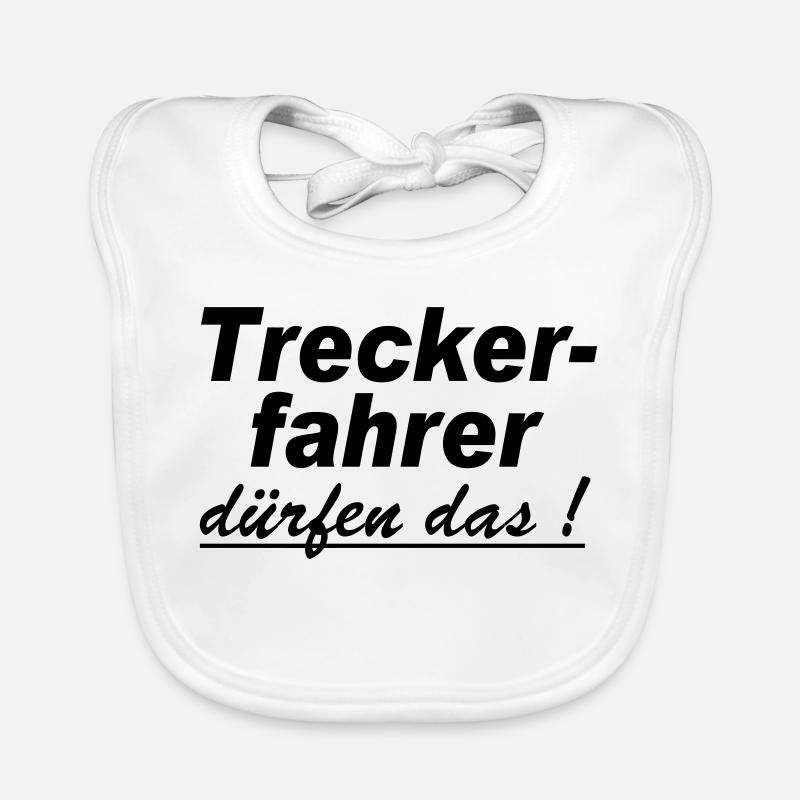 Traktor , Trecker , Trecker , Treckerfahrer(25) Baby Bio-Lätzchen
