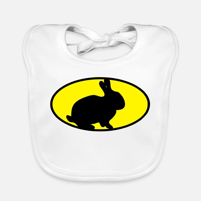 Rabbit logo Organic Baby Bibs