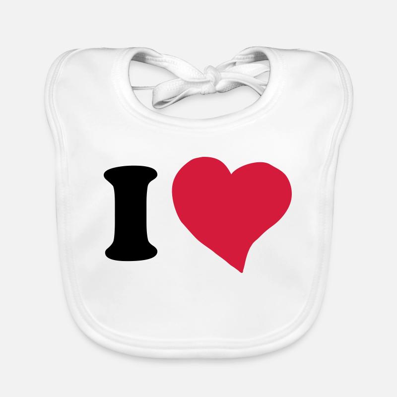 I love ... Bavaglino ecologico per neonato