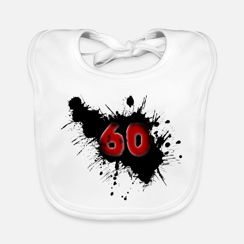 60th birthday Organic Baby Bibs