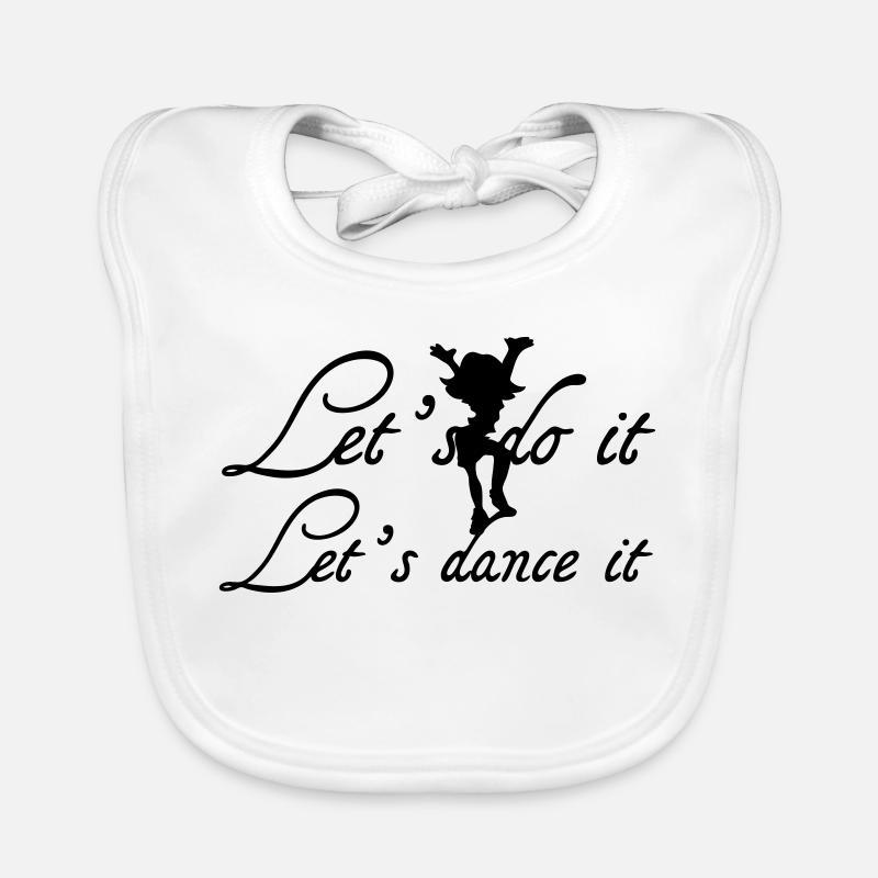 Let's dance it Geschenk Baby Bio-Lätzchen