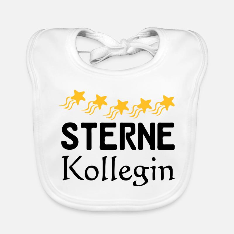 Sterne Kollegin Geschenk Baby Bio-Lätzchen