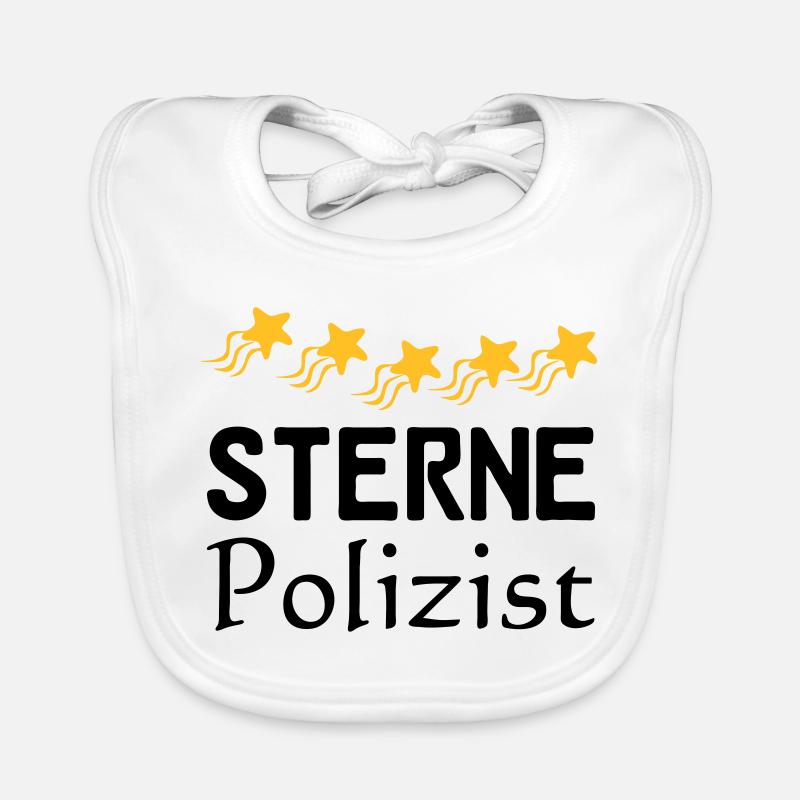 Sterne Polizist Geschenk Baby Bio-Lätzchen