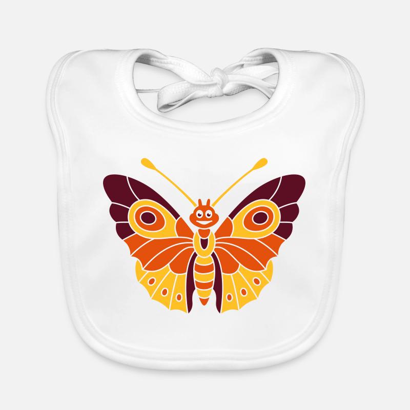 Butterfly (d) Organic Baby Bibs